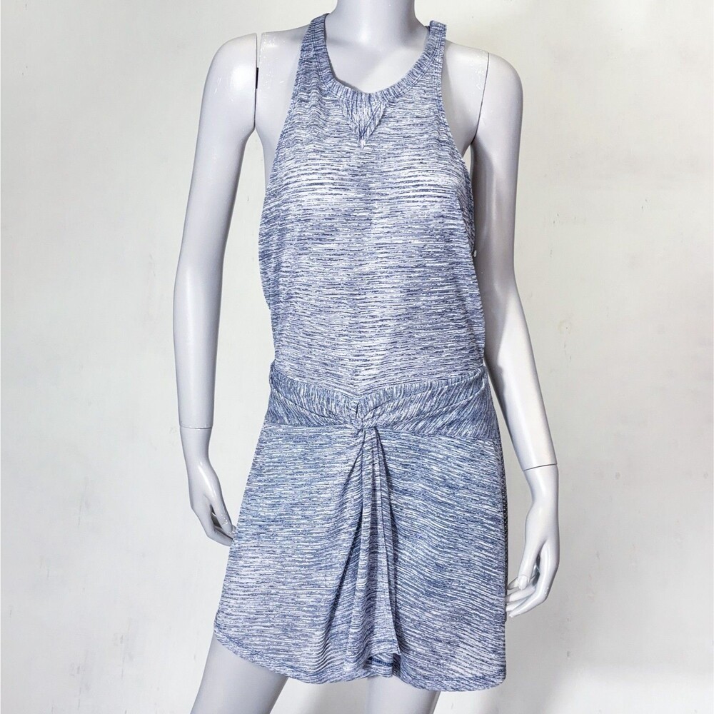 Free People Romper Dress Womens M TTYL Twisted Front Racerback Athleisure